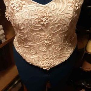 Lacy corset size S-M-L, 100% silk